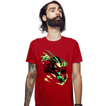 Load image into Gallery viewer, Daily_Deal_Shirts Fitted Shirts, Mens / Small / Red The Strongest Dude