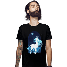 Load image into Gallery viewer, Shirts Fitted Shirts, Mens / Small / Black Last Unicorn