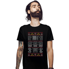 Load image into Gallery viewer, Secret_Shirts Fitted Shirts, Mens / Small / Black Nintendmas