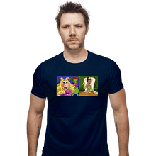 Load image into Gallery viewer, Shirts Fitted Shirts, Mens / Small / Navy Jealous Piggy