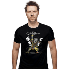 Load image into Gallery viewer, Daily_Deal_Shirts Fitted Shirts, Mens / Small / Black Shuriken Disk