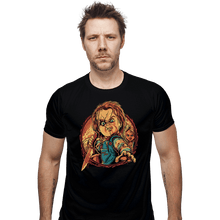 Load image into Gallery viewer, Daily_Deal_Shirts Fitted Shirts, Mens / Small / Black The Doll Slasher