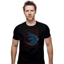 Load image into Gallery viewer, Shirts Fitted Shirts, Mens / Small / Black Tiny Kaiju
