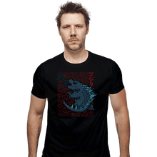 Load image into Gallery viewer, Shirts Fitted Shirts, Mens / Small / Black Tiny Kaiju
