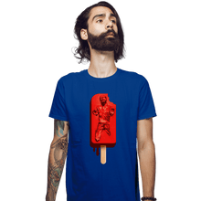 Load image into Gallery viewer, Daily_Deal_Shirts Fitted Shirts, Mens / Small / Royal Blue Han Pop