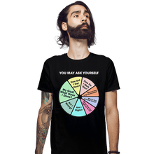 Load image into Gallery viewer, Shirts Fitted Shirts, Mens / Small / Black Once In A Lifetime Pie Chart
