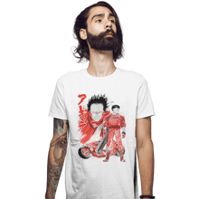 Load image into Gallery viewer, Shirts Fitted Shirts, Mens / Small / White Kaneda And Tetsuo Sumi-e
