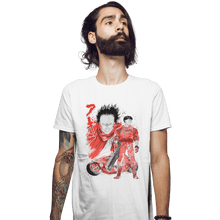 Load image into Gallery viewer, Shirts Fitted Shirts, Mens / Small / White Kaneda And Tetsuo Sumi-e