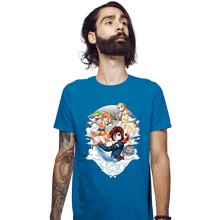 Load image into Gallery viewer, Secret_Shirts Fitted Shirts, Mens / Small / Sapphire The Sky Pirates