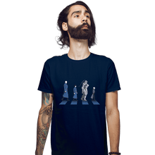 Load image into Gallery viewer, Shirts Fitted Shirts, Mens / Small / Navy Central Road