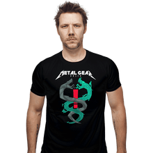 Load image into Gallery viewer, Shirts Fitted Shirts, Mens / Small / Black The Twin Snakes