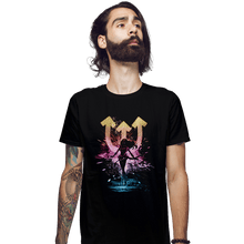 Load image into Gallery viewer, Shirts Fitted Shirts, Mens / Small / Black Neptune Storm