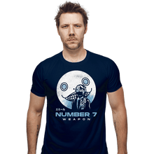 Load image into Gallery viewer, Shirts Fitted Shirts, Mens / Small / Navy Emil Weapon Number 7