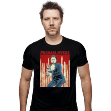 Load image into Gallery viewer, Shirts Fitted Shirts, Mens / Small / Black Michael Myers