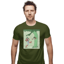 Load image into Gallery viewer, Secret_Shirts Fitted Shirts, Mens / Small / Military Green Captn Planet