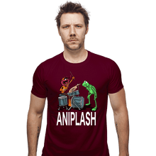 Load image into Gallery viewer, Secret_Shirts Fitted Shirts, Mens / Small / Maroon Aniplash