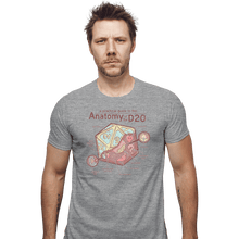 Load image into Gallery viewer, Shirts Fitted Shirts, Mens / Small / Sports Grey Anatomy Of The D20
