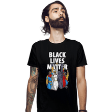 Load image into Gallery viewer, Shirts Fitted Shirts, Mens / Small / Black Black Lives Matter