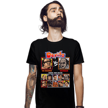 Load image into Gallery viewer, Daily_Deal_Shirts Fitted Shirts, Mens / Small / Black Devito Fighter