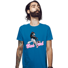 Load image into Gallery viewer, Shirts Fitted Shirts, Mens / Small / Sapphire Bad Girl