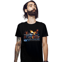 Load image into Gallery viewer, Daily_Deal_Shirts Fitted Shirts, Mens / Small / Black Greetings From Outpost 31