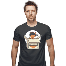 Load image into Gallery viewer, Shirts Fitted Shirts, Mens / Small / Charcoal Sneaky Kitty