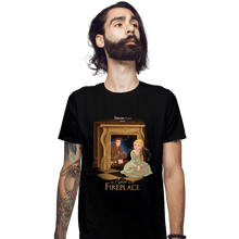 Load image into Gallery viewer, Shirts Fitted Shirts, Mens / Small / Black The Girl In The Fireplace
