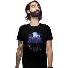 Load image into Gallery viewer, Daily_Deal_Shirts Fitted Shirts, Mens / Small / Black Wizard Castle