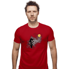 Load image into Gallery viewer, Shirts Fitted Shirts, Mens / Small / Red Saiyan With Balloon