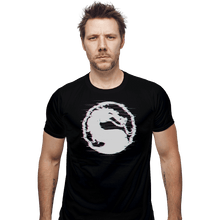 Load image into Gallery viewer, Shirts Fitted Shirts, Mens / Small / Black Mortal Glitch