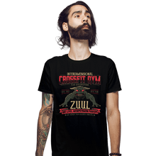Load image into Gallery viewer, Daily_Deal_Shirts Fitted Shirts, Mens / Small / Black Interdimensional Crossfit