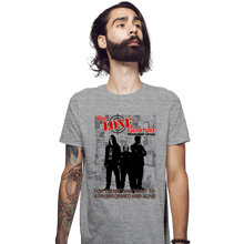 Load image into Gallery viewer, Daily_Deal_Shirts Fitted Shirts, Mens / Small / Sports Grey The Lone Gunman Newspaper Group