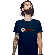 Load image into Gallery viewer, Daily_Deal_Shirts Fitted Shirts, Mens / Small / Navy Fettex