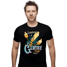 Load image into Gallery viewer, Daily_Deal_Shirts Fitted Shirts, Mens / Small / Black Be Our Guest Tour