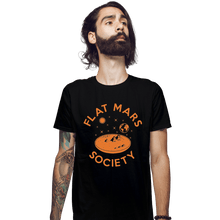 Load image into Gallery viewer, Shirts Fitted Shirts, Mens / Small / Black Flat Mars Society