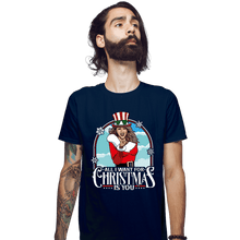 Load image into Gallery viewer, Secret_Shirts Fitted Shirts, Mens / Small / Navy All I Want For Christmas