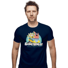 Load image into Gallery viewer, Secret_Shirts Fitted Shirts, Mens / Small / Navy Glove World