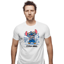 Load image into Gallery viewer, Shirts Fitted Shirts, Mens / Small / White Stitch Urkel