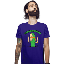 Load image into Gallery viewer, Daily_Deal_Shirts Fitted Shirts, Mens / Small / Violet Cowabungholio