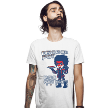 Load image into Gallery viewer, Shirts Fitted Shirts, Mens / Small / White Devil Hell Pot