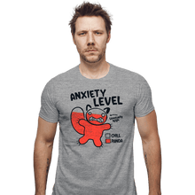 Load image into Gallery viewer, Daily_Deal_Shirts Fitted Shirts, Mens / Small / Sports Grey Anxiety Level Panda