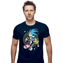 Load image into Gallery viewer, Daily_Deal_Shirts Fitted Shirts, Mens / Small / Navy Sonic Kingdom Hearts