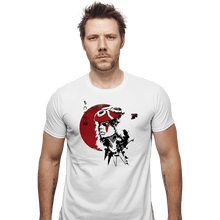 Load image into Gallery viewer, Shirts Fitted Shirts, Mens / Small / White Red Sun Princess