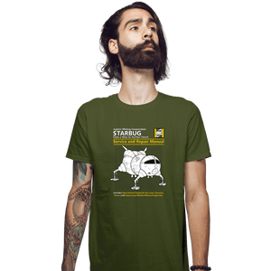 Shirts Fitted Shirts, Mens / Small / Military Green Starbug Repair Manual