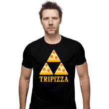 Load image into Gallery viewer, Shirts Fitted Shirts, Mens / Small / Black TriPizza