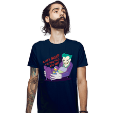 Load image into Gallery viewer, Secret_Shirts Fitted Shirts, Mens / Small / Navy Can't Sleep Clowns Will Eat Me