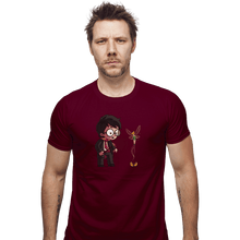 Load image into Gallery viewer, Shirts Fitted Shirts, Mens / Small / Maroon Snitch Wings