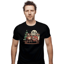 Load image into Gallery viewer, Daily_Deal_Shirts Fitted Shirts, Mens / Small / Black This Is Festive