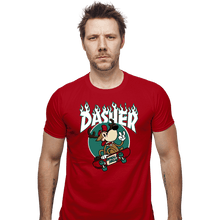 Load image into Gallery viewer, Secret_Shirts Fitted Shirts, Mens / Small / Red Dasher Thrasher