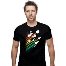 Load image into Gallery viewer, Shirts Fitted Shirts, Mens / Small / Black Warp Speed